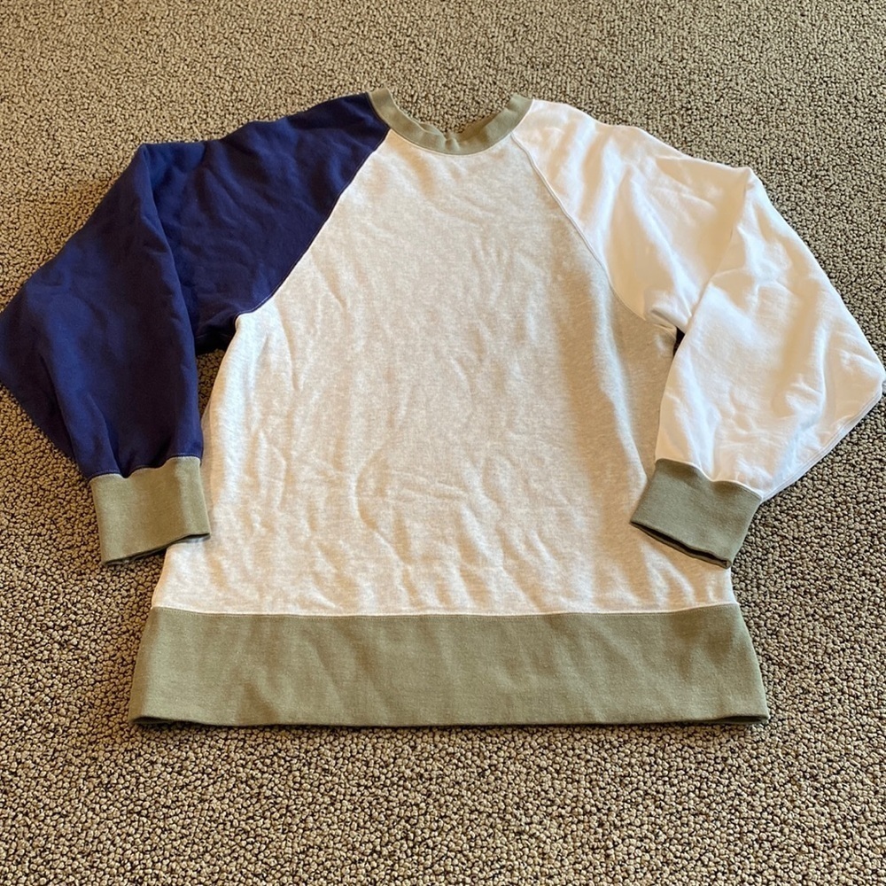 Nwt Oversized Farfetch Color Block Sweatshirt - image 1